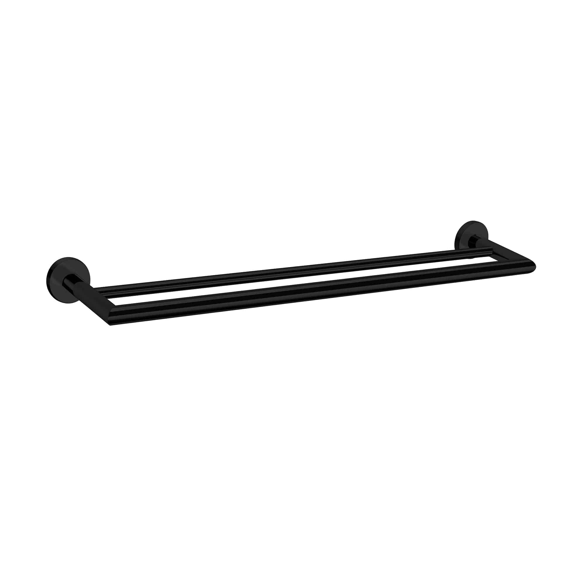 Dolce Double Towel Rail 700mm, Matte Black NR3630dMB Nero
