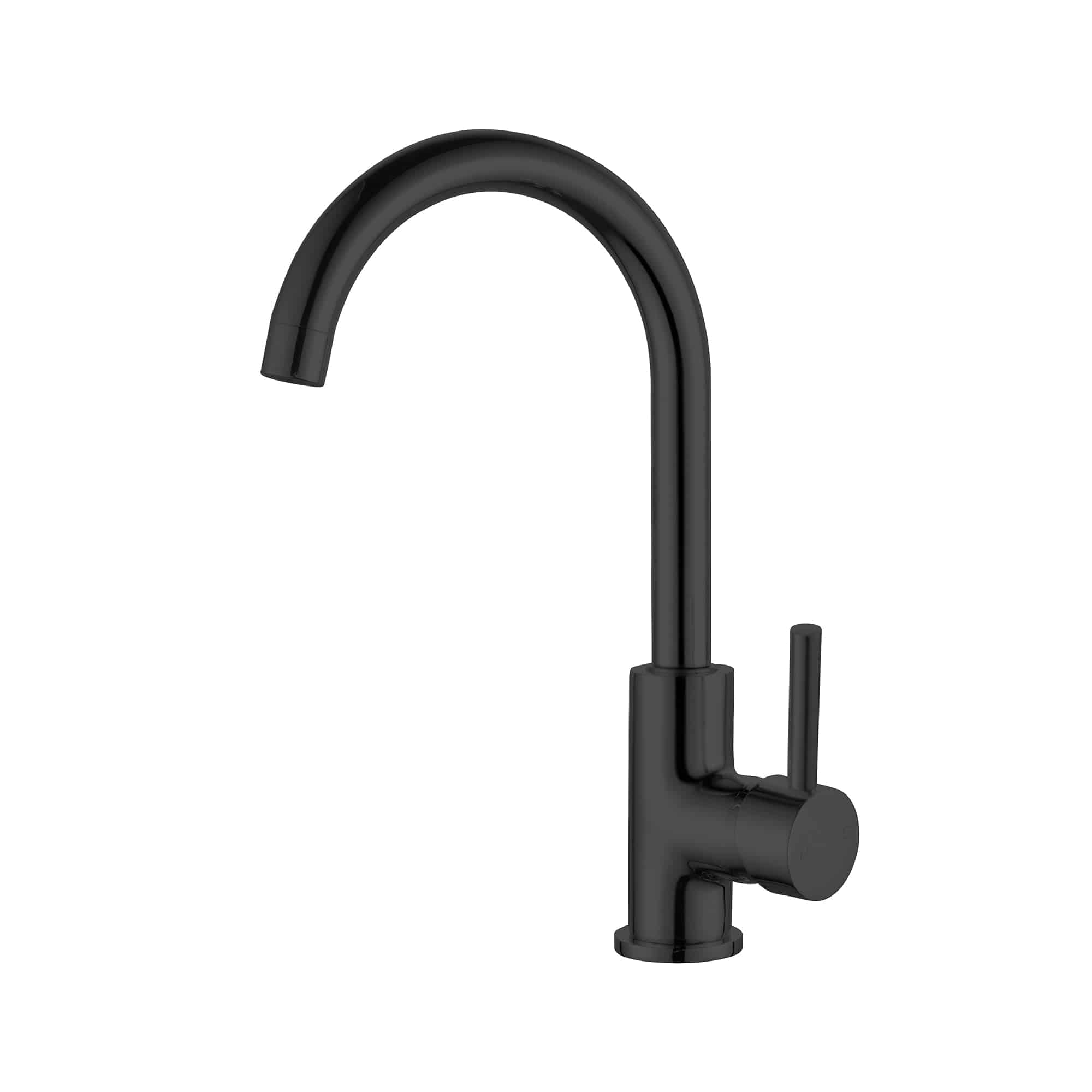 Dolce Kitchen Mixer Gooseneck, Matte Black NR250807MB Nero