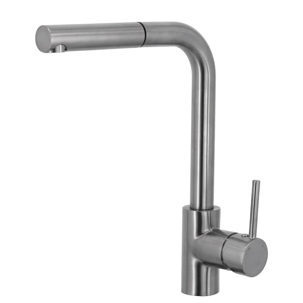 Isabella Deluxe Pull Out Kitchen Mixer, Brushed Nickel 213117BN Fienza