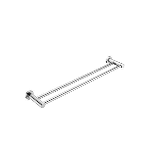 Mecca Double Towel Rail 600mm, Chrome NR1924dCH Nero QEBS