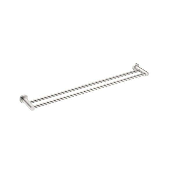 Mecca Double Towel Rail 800mm, Brushed Nickel NR1930dBN Nero