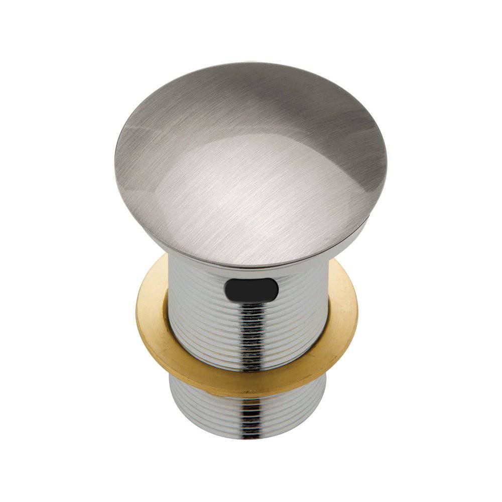 Metal Cap Pop-Up Waste, 32mm with Overflow, Brushed Nickel WAS58BN Fienza