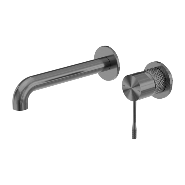 Opal Wall Basin/Bath Mixer, Graphite NR251907bGR Nero QEBS