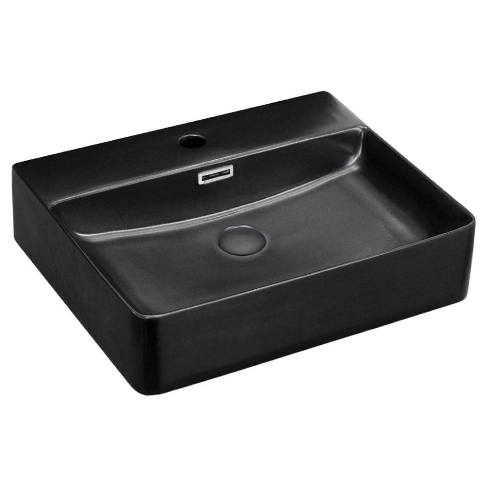 Petra Above Counter Basin, Matte Black RB2173B Fienza