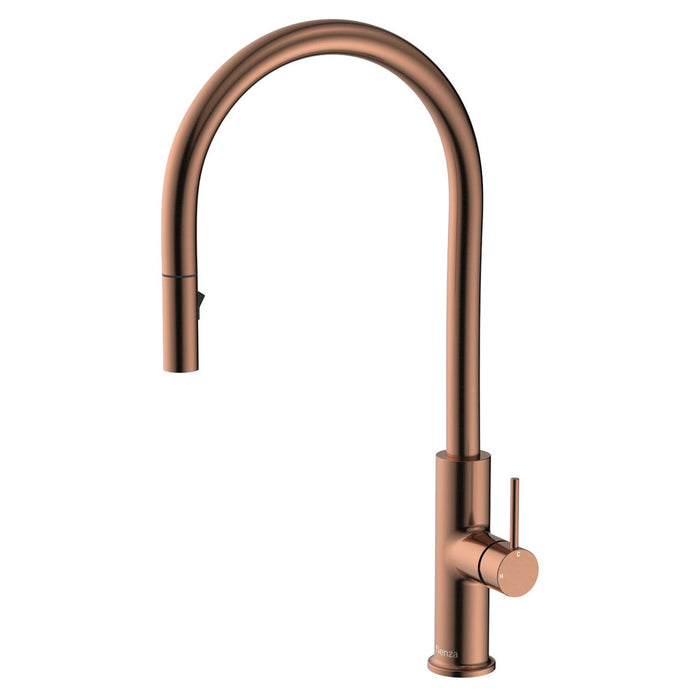 Kaya Pull-Out Sink Mixer, Brushed Copper