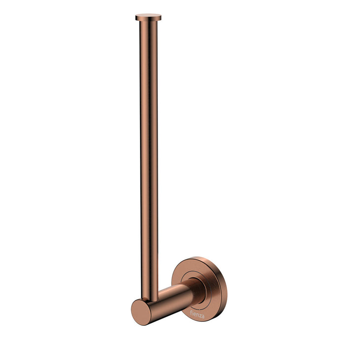 Kaya Hand Towel Rail / Toilet Roll Holder, Brushed Copper