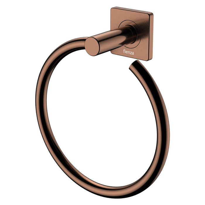 Sansa Hand Towel Ring, Brushed Copper
