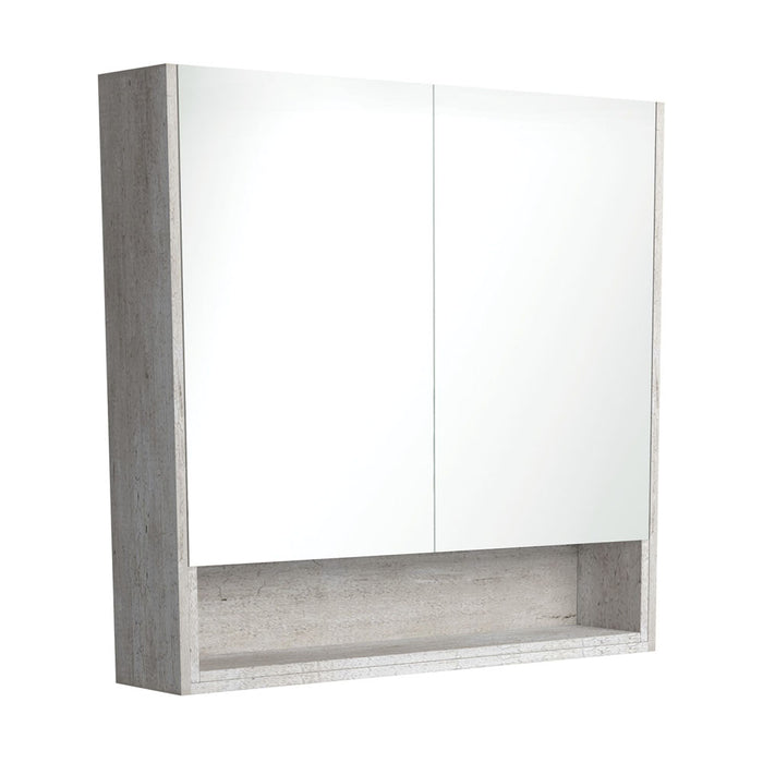 900 Mirror Cabinet with Display Shelf, Industrial