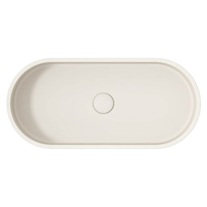 Jada Pill Concrete Above Counter Basin, Warm White