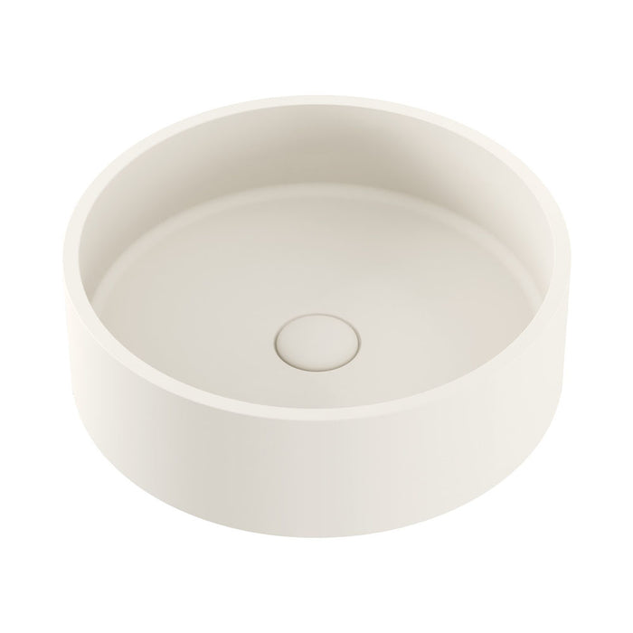 Jada Round Concrete Above Counter Basin, Warm White