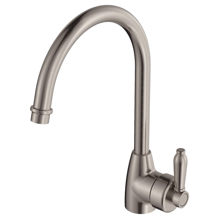 Eleanor Gooseneck Kitchen Mixer, Brushed Nickel