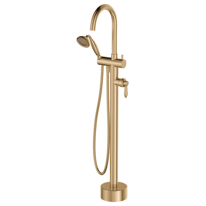 Eleanor Floor Mixer And Shower, Urban Brass