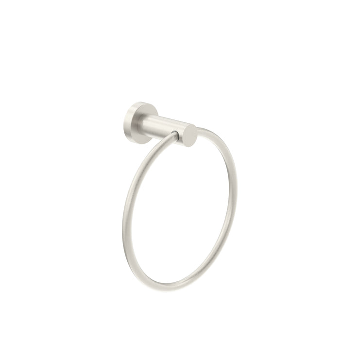 Dolce Hand Towel Ring, Brushed Nickel