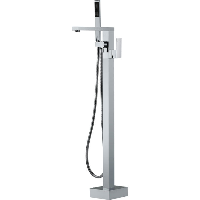 Jet Floor Mounted Mixer With Shower Head, Chrome