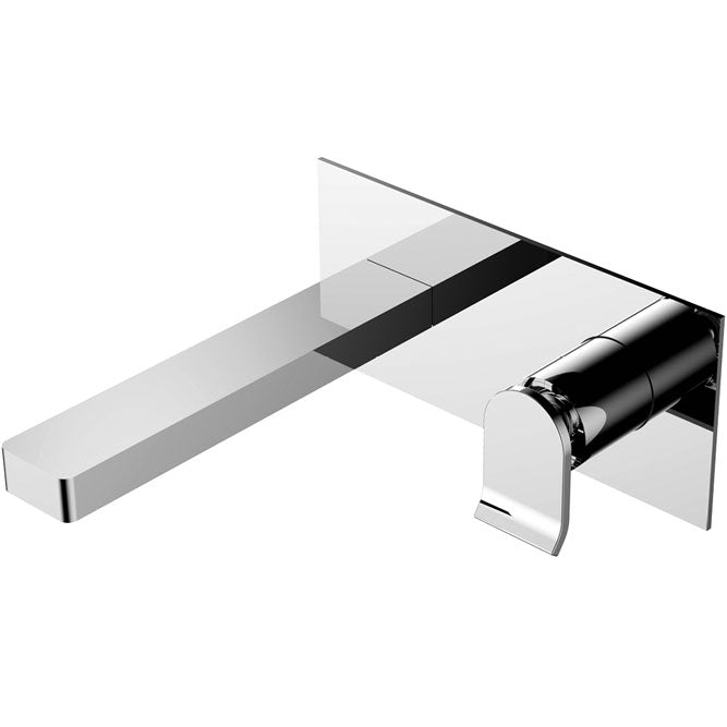 Lincoln Wall Mixer With Spout, Chrome