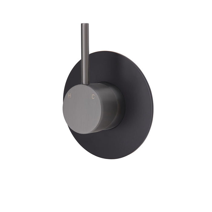 Kaya Up Wall Mixer, Gun Metal / Matte Black