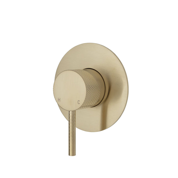 Axle Wall Mixer With Large Round Plate, Urban Brass