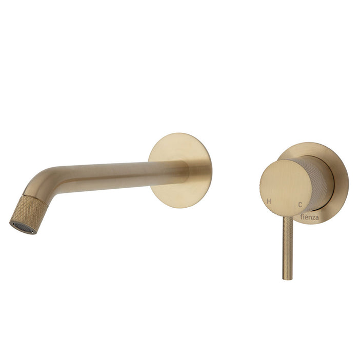 Axle Basin/Bath Wall Mixer With 200mm Outlet Round Plates Urban Brass