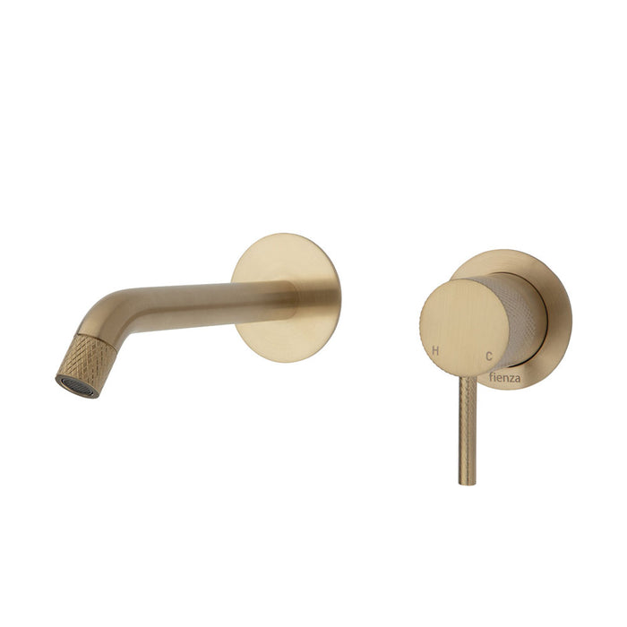Axle Basin/Bath Wall Mixer With 160mm Outlet Round Plates Urban Brass