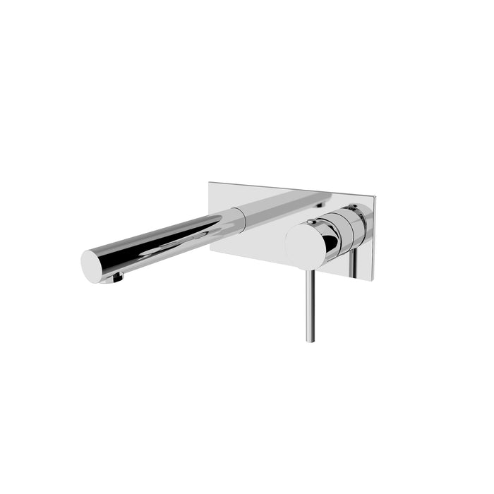 Dolce Wall Basin Mixer Straight Spout, Chrome