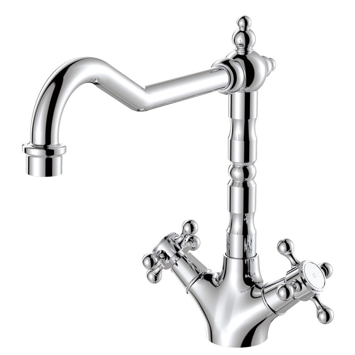 Lillian Shepherds Crook Kitchen Sink Mixer, Chrome