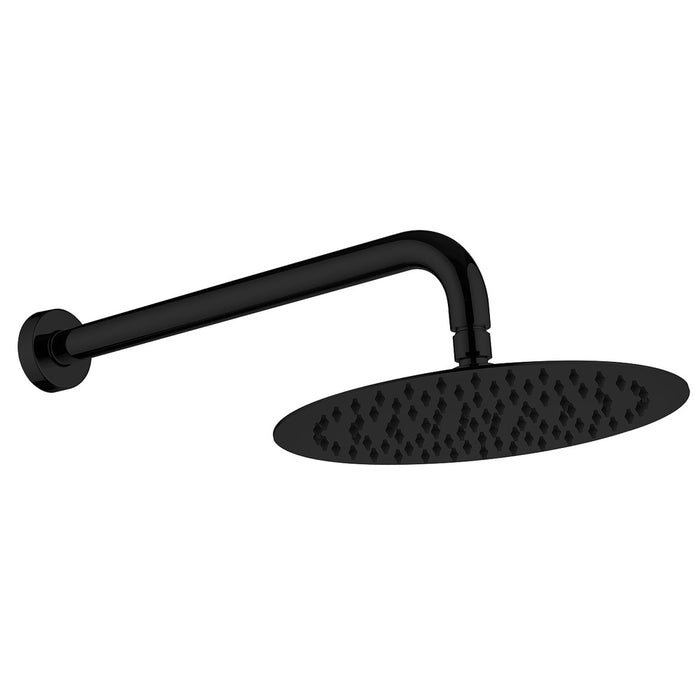 Kaya Shower Arm Set, Matte Black