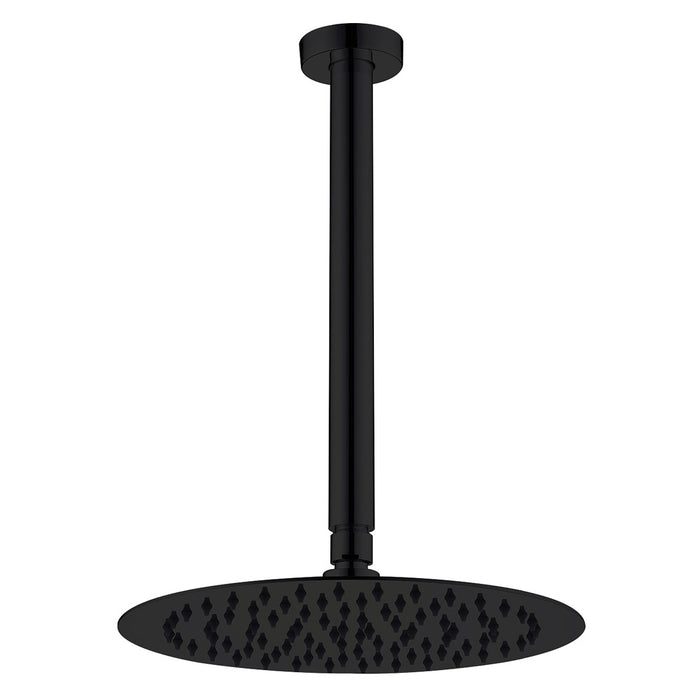 Kaya Shower Ceiling Dropper Set, Matte Black