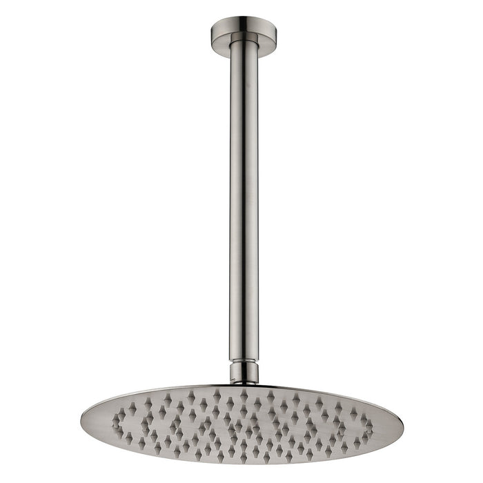 Kaya Shower Ceiling Dropper Set, Brushed Nickel