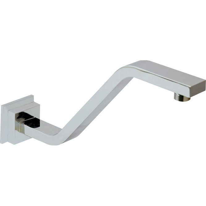 Square Upswept Shower Arm, Chrome