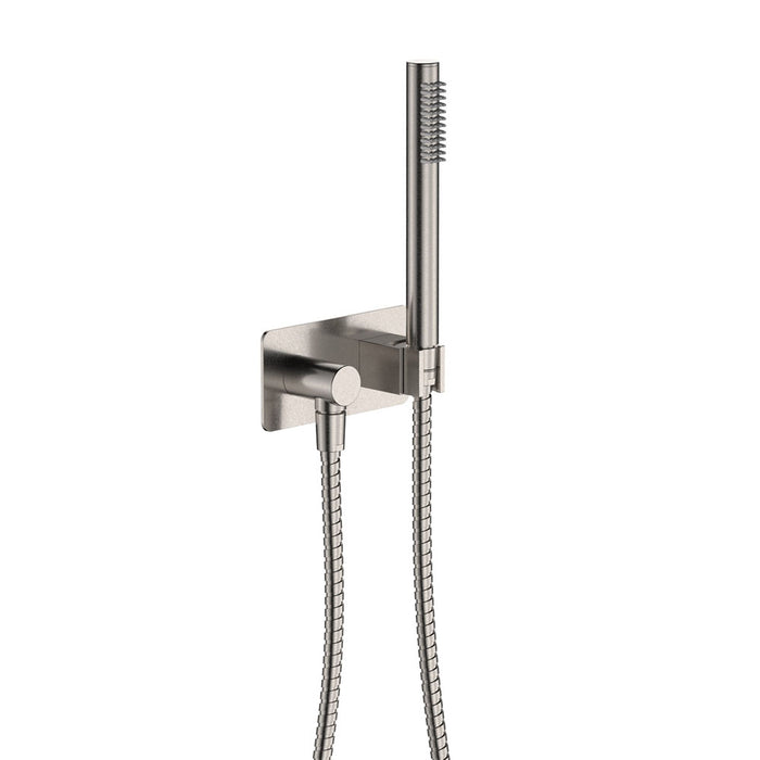 Isabella Hand Shower Soft Square Plate, Brushed Nickel
