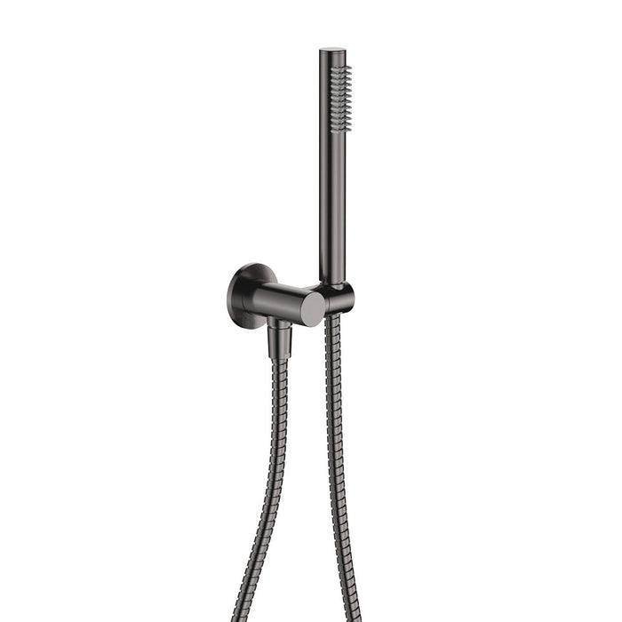 Isabella Hand Shower Round Plate, Gun Metal