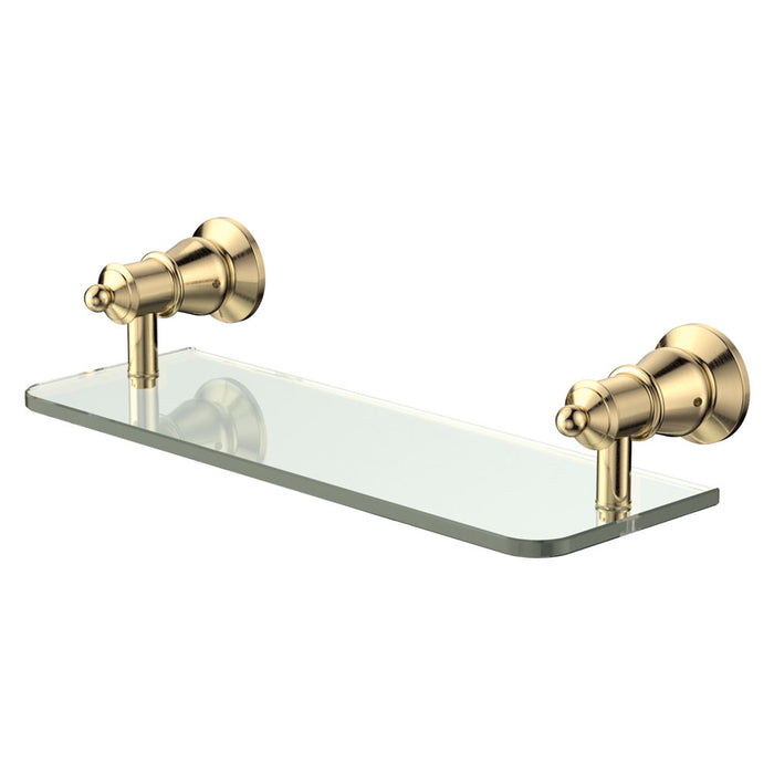 Lillian Glass Shelf, Urban Brass