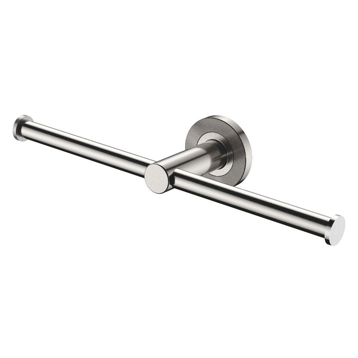 Axle Double Roll Holder, Brushed Nickel