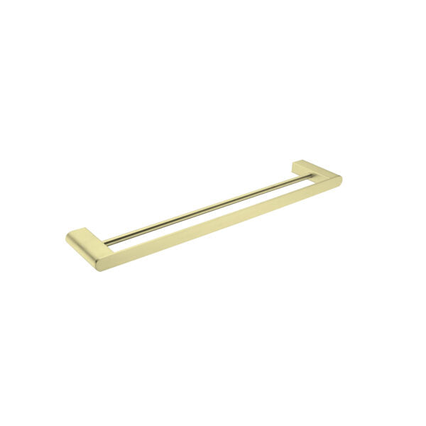 Bianca Double Towel Rail 600mm, Brushed Gold