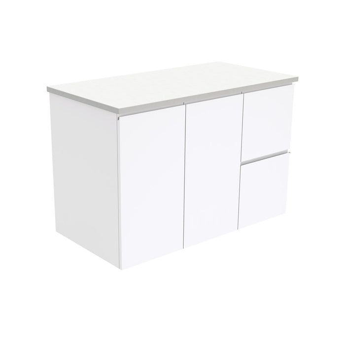 Fingerpull Gloss White Wall-Hung Cabinet