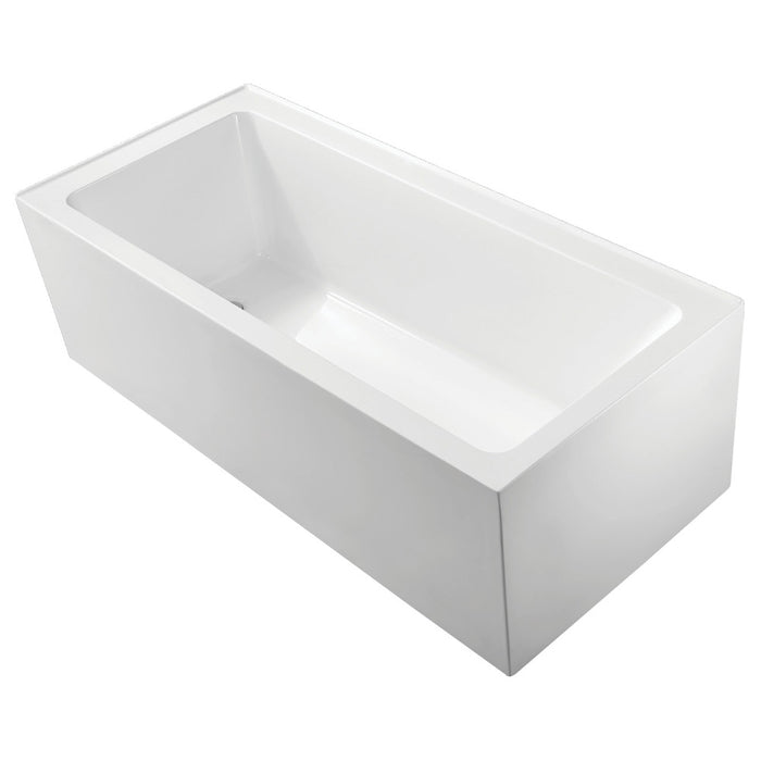 Sentor Right-Hand Acrylic Corner Bath, Gloss White