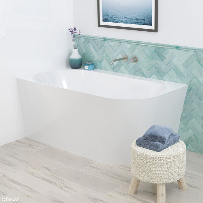 Chloe 1400 Acrylic Corner Bath Right Hand, Gloss White