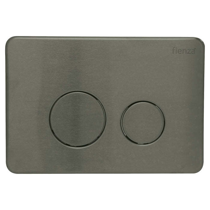 R&T PVD Gun Metal Round Button Flush Plate