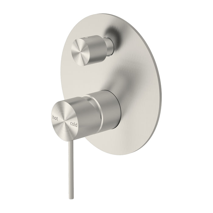 Mecca Shower Mixer With Diverter, Brushed Nickel