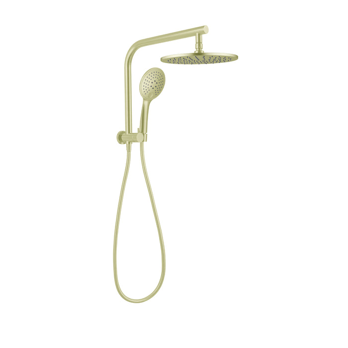 Dolce Twin Shower, Brushed Gold