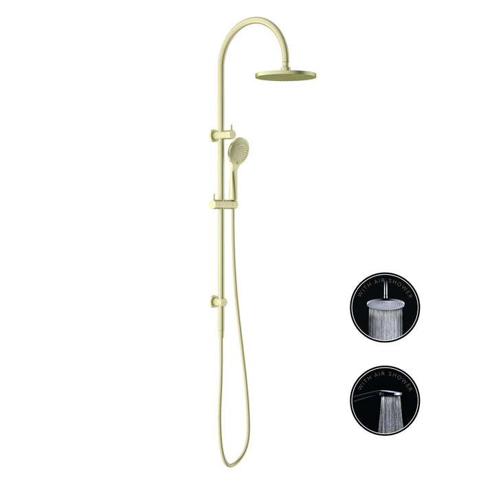 Opal Shower Set With Air Shower, Brushed Gold