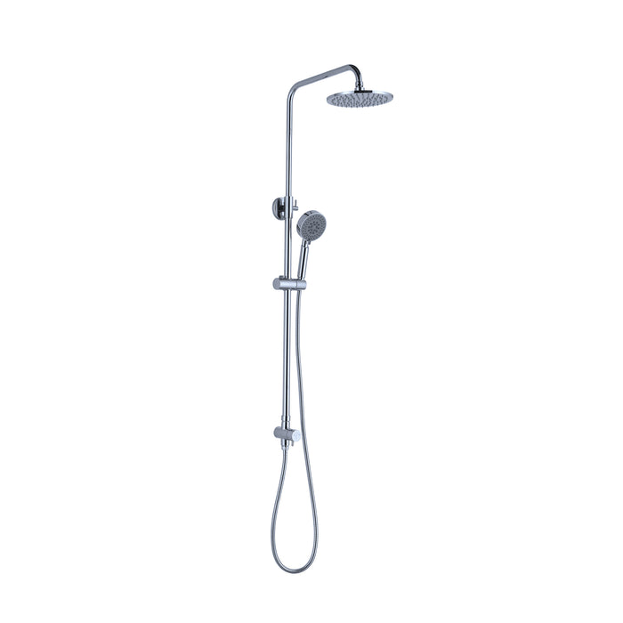 Dolce Round Shower Set Bottom Inlet, Chrome