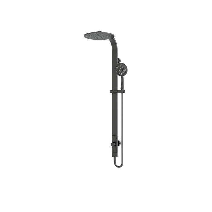 Rain Round Shower Set Single Hose, Matte Black