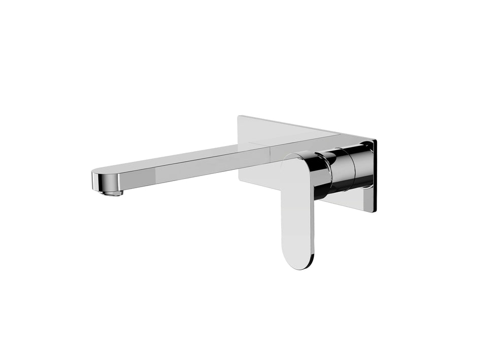 Ecco Wall Basin Mixer, Chrome