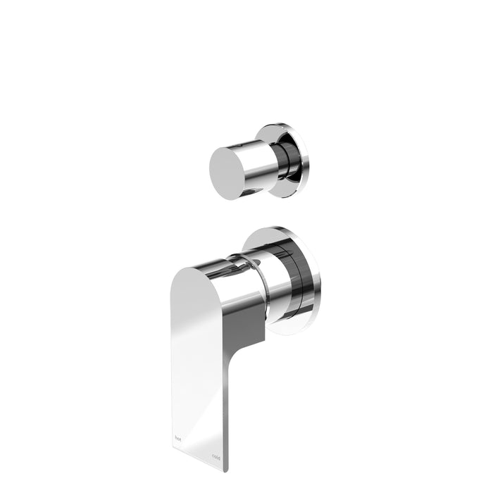 Bianca Shower Mixer With Diverter Separate Plate, Chrome