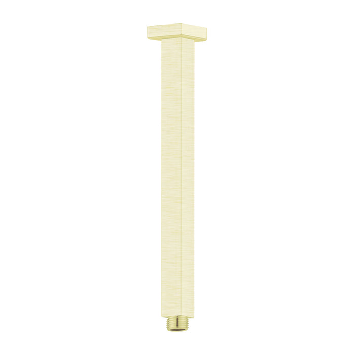 Square Ceiling Arm 300mm Length, Brushed Gold