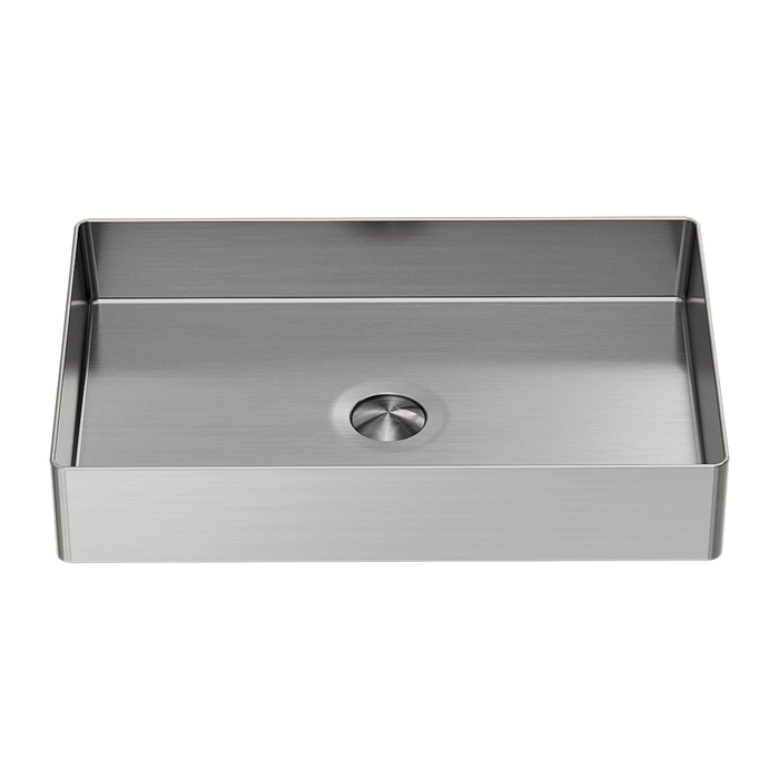 Rectangle Stainless Steel Basin, Brushed Nickel