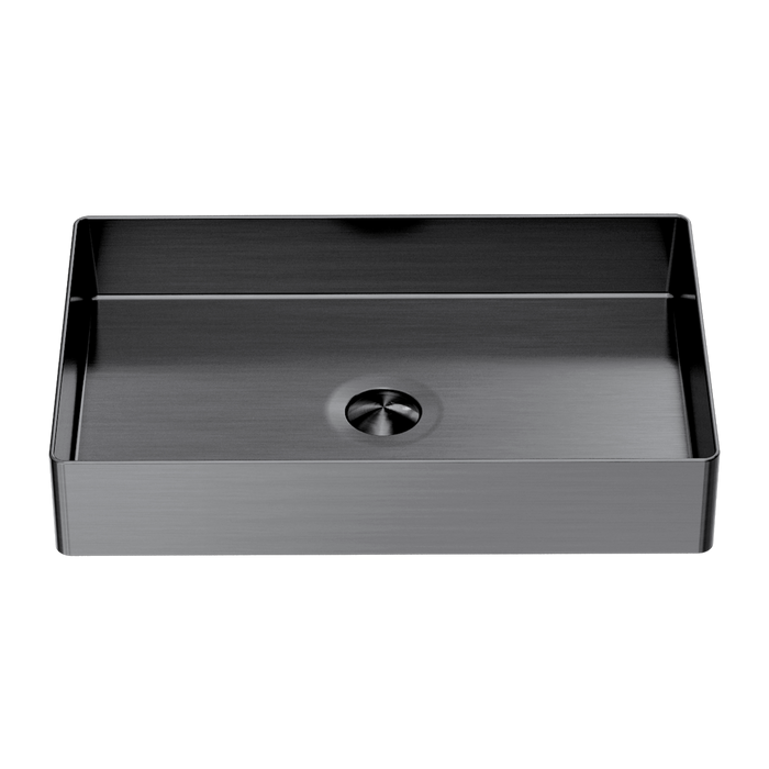 Rectangle Stainless Steel Basin, Graphite