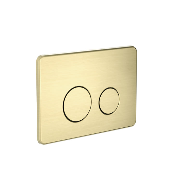 In Wall Toilet Push Plate, Brushed Gold