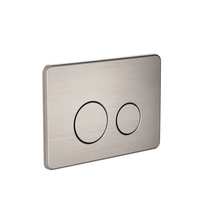 In Wall Toilet Push Plate, Brushed Nickel